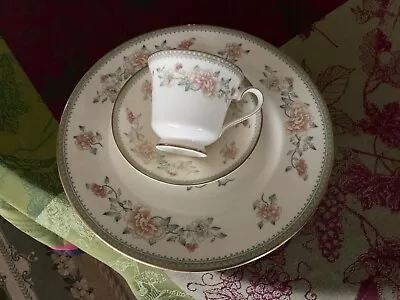 MINTON JASMINE LOT OF 3 Pieces CUP &SAUCER 1 DINNER PLATE MINT NEVER USED • $50