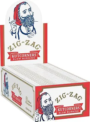 $47.99 • Buy ZIG ZAG KUTCORNERS�Cut Corners ROLLING CIGARETTE PAPER Slow Burning 24 Pks