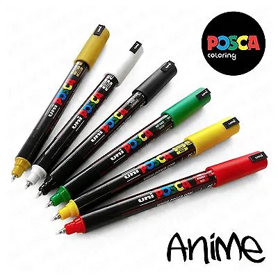 Posca PC-1MR Paint Marker Pen Set - Anime Colours Manga Colours • £13.99