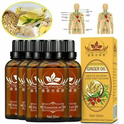 $7.95 • Buy Lymphatic Drainage Ginger Oil Essential Pure Natural Plant Therapy Massage Tools
