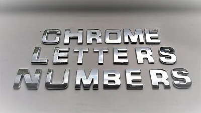 £0.99 • Buy  NEW 3D SELF ADHESIVE CAR CHROME LETTERS + NUMBERS,  27mm TALL