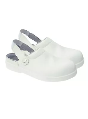 Mens Womens Safety Clogs Slip On Sandal Unisex Beach Pool Chef Hospital • £35.97