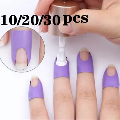 10/20/30 PCS/Set U-shaped Practical Nail Polish Spilling Nail Protection Sticke • $12.99