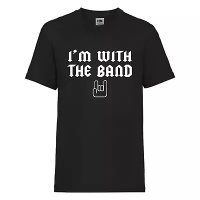 I'm With The Band T-Shirt - Kids/Babies Cool Rock Fan T-Shirt  - Birthday Gift • £11.99