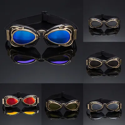 Motocross Goggles Windproof  Dustproof Vintage Eyewear Off-Road Racing Quad • $19.97