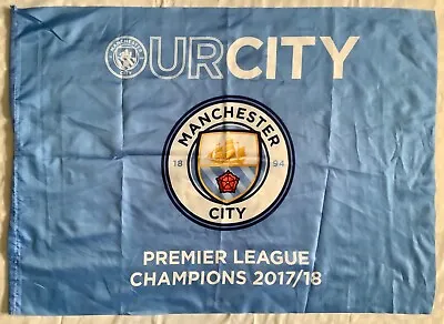 Manchester City FC 2017 / 2018 Premier League Champions Football Flag • £17.99