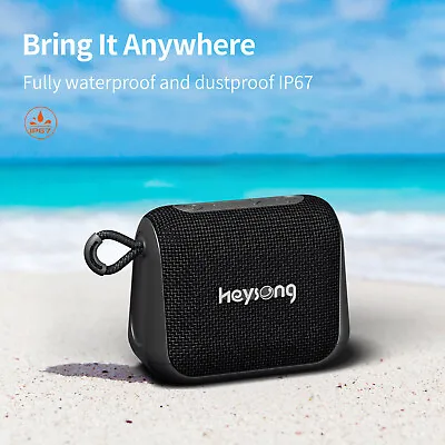 Heysong Bluetooth Wireless Portable Speaker Waterproof Stereo Bass USB LOUD T6 • $24.99
