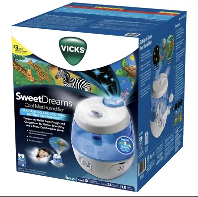 Vicks Sweet Dreams Cool Mist Ultrasonic Humidifier VUL575 • $57