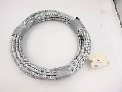 75' Wire Rope 3/8  Cable Steel Type 7 X 19 308175 W116141 • $89.99