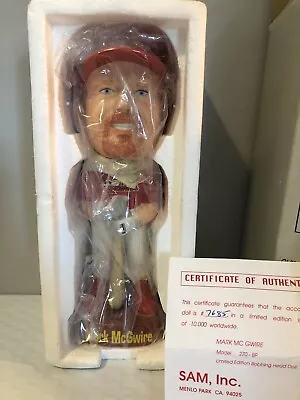 Mark McGwire St Louis Cardinals Limited Edition 1998 SAM Bobblehead #7685 • $37.59