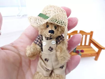 Artist Bears Miniatures - Gardener Bear - HERMANN Teddy Bear - German - Zach • £32