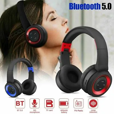 $12.98 • Buy Wireless Bluetooth Headphones Over Ear Stereo Earphones Super Bass Headset W/Mic