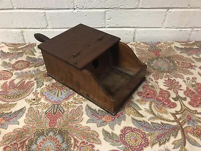 Antique Vtg Ballot Box W/marbles Cubes Mason Fraternal Order Church      • $89