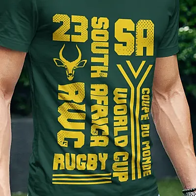 South Africa Rugby T-Shirt SA Springboks RWC 2023 • £18.99