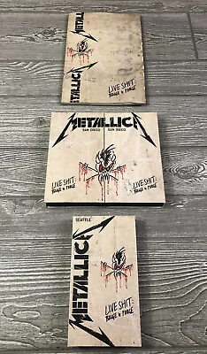 Metallica Live Shit Binge & Purge 3 VHS Tapes & Book Set 1993 • $49