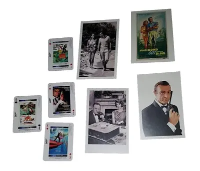 James Bond 007 Postcards And Playing Cards Poster Image Bundle Sean Connery  • £14.95