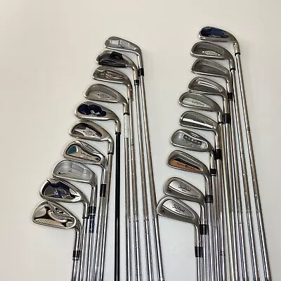 Lot Of 20 Golf Clubs Titleist Callaway TaylorMade Nike PING Mizuno Cobra F252 • $1