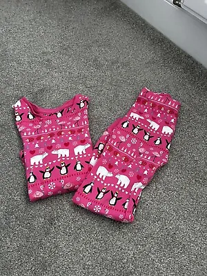 Girls Christmas Pyjamas 4-5 Years • £3.50