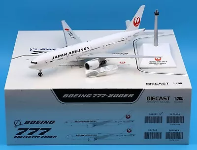 JC Wings 1:200 Japan Airlines Boeing B777-200 Diecast Aircraft Jet Model JA702J • $116.98