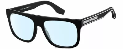 Marc Jacobs 357/S Unisex Square Designer Blue Light Glasses In Black White 56 Mm • $169.96