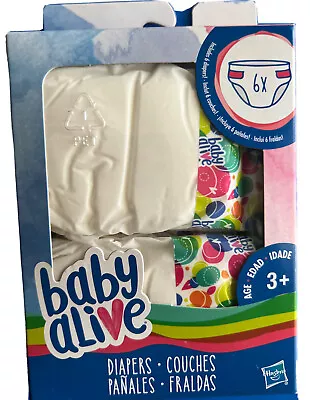 Baby Alive Refill Diapers 6 Pack Doll Girl Gift Pretend Play • $17.10