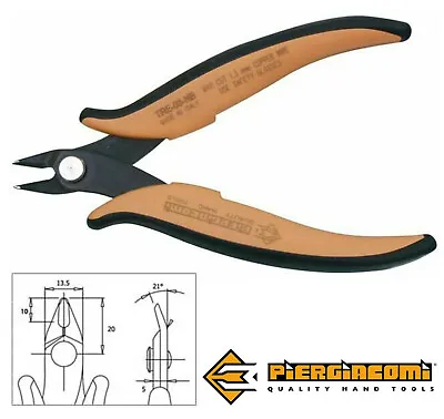 £6.49 • Buy Piergiacomi Electronic Side Cutters 128mm Cable Wire Snips Up To 16AWG TRE-03-NB