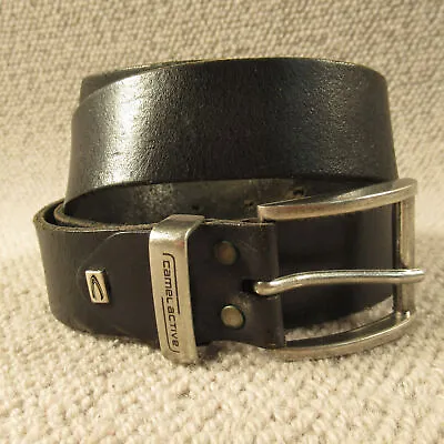 Camel Leather Belt 40 100 Black Solid Work Vintage 6653 • £29.97