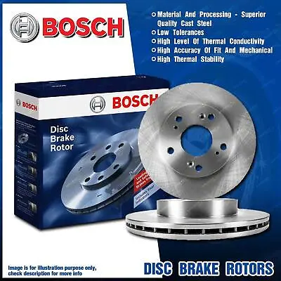 $131.95 • Buy Pair Front Bosch Disc Brake Rotors For Toyota Hilux GGN25 KUN26 DOHC 4WD