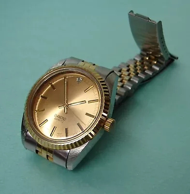 Used Men's Wrist Watch -  Diamond Quartz  - Japan Movement - Runs Good. • $20