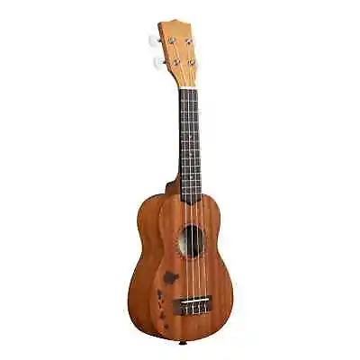 Kala KA-15S-H1 Satin Mahogany Soprano Ukulele W/ Hawaiian Islands Graphic • $57