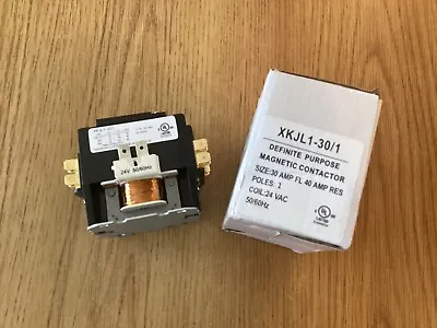 Magnetic Contactor Definite Purpose 1P 30A Coil Voltage 24V XKJL1-30/1 • $24.99