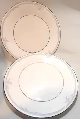 2x Royal Doulton Carnation Dinner Plates Bone China England • £12