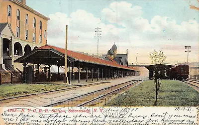 Schenectady New York~n Y C Railroad Station~1907 Postcard • $9.32