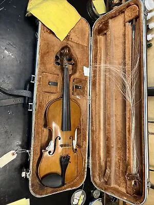 Old German Unlabeled 4/4 Violin For Repair. • $325