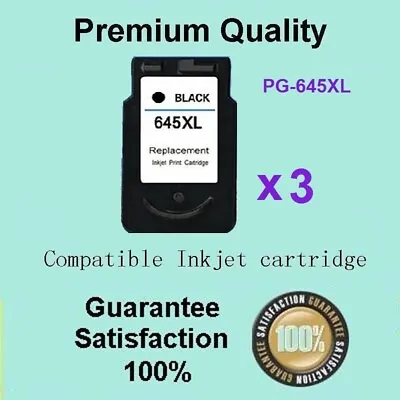 3 X PG645XL Black Ink Compatible For Conon PIXMA MG2960 MG2965 MG3060 HY • $74.90