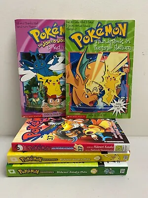 $25 • Buy Lot Of 5x Pokemon Books And Adventures Graphic Novel / Manga - Bundle