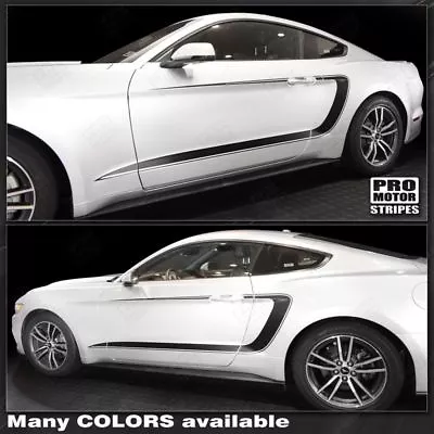 Ford Mustang 2015-2023 Side Accent C-Stripes Decals (Choose Color) • $56