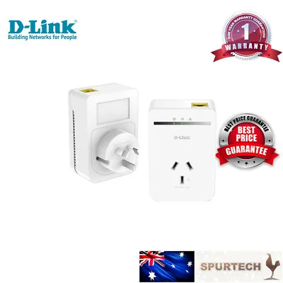 D-Link DHP-P309AV AV500 PowerLine Ethernet Powerline With Pass-Through Outlet • $27