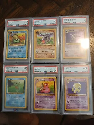 Lot Of 1999 Pokémon Fossil PSA Graded (total Of 6 Graded Cards) • $60