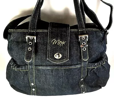 £43.04 • Buy Mexx Extra Large Blue Denim Travel/Diaper/Tote/Shoulder Bag (with Minor Flaw)