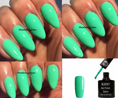 Bluesky Gel Nail Polish Aqua Green Marine Bright Green A84 Uv Led Soak Off • £4.75