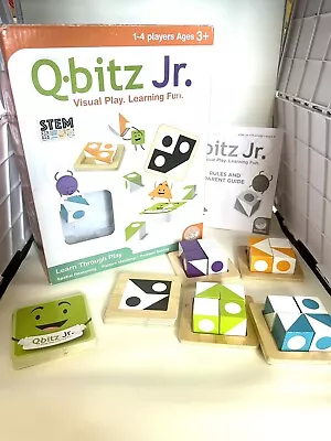 MindWare Q-bitz Jr. Visual Dexterity Cubed Pattern Game STEM STEAM Complete FUN! • $12