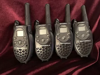 2 Pairs - Motorola Talkabout T5420 Walkie Talkie Two-Way Radios 2 Mile 14 Ch • $34