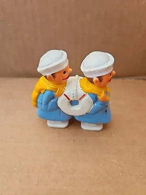 1963 Marx Shore Leave 2 Sailors Incline Ramp Walker Vintage Toy Plastic HongKong • $9.95