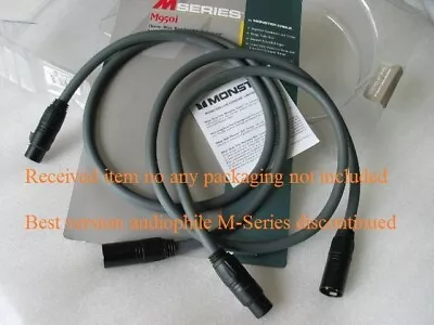 Monster Cable M Series M950i Audiophile Balanced XLR Interconnect Cable 1M • $110