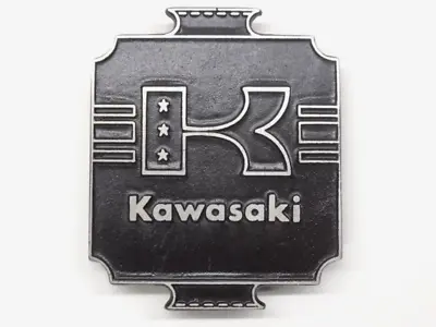 Vintage Kawasaki Badge 4.5  X 3.75  Sissy Bar Motorcycle Chopper Bobber Emblem • $14.95
