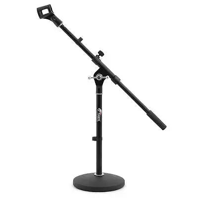 Tiger Low Level Desk Mic Stand - Quality Round Base Microphone Stand • £22