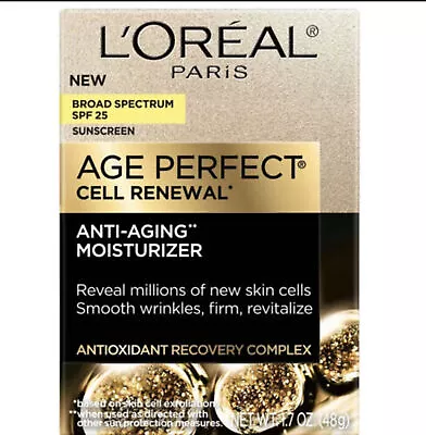 L’Oreal Age Perfect Cell Renewal Anti-Aging Day Cream Moisturizer 1.7 Oz - 05/23 • $17.99