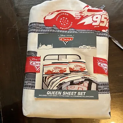 NEW In Package Disney Pixar Cars  Movie Queen Sheet Set Lighting McQueen NIP • $50