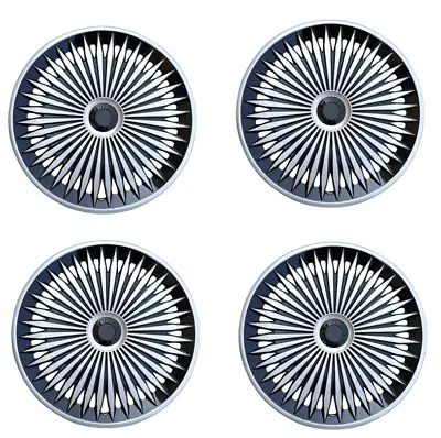 14  Wheel Covers Set Of 4 Snap On Full Hub Caps Fit R14 Tire & Steel Rim USA • $42.33